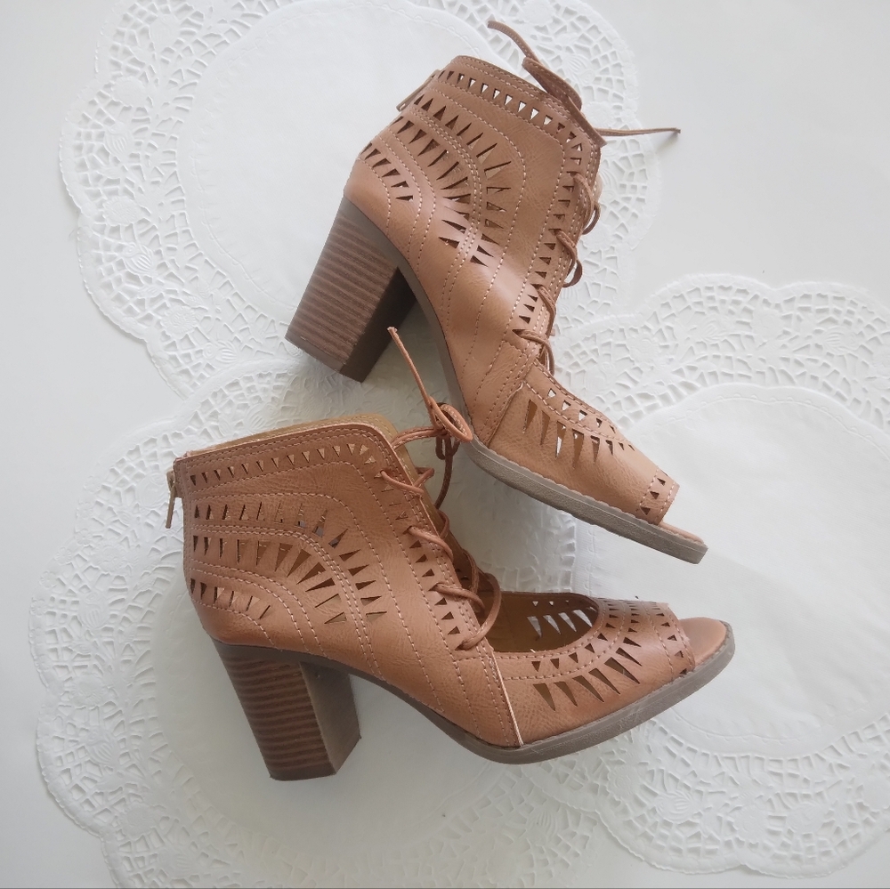 Stappy block heels